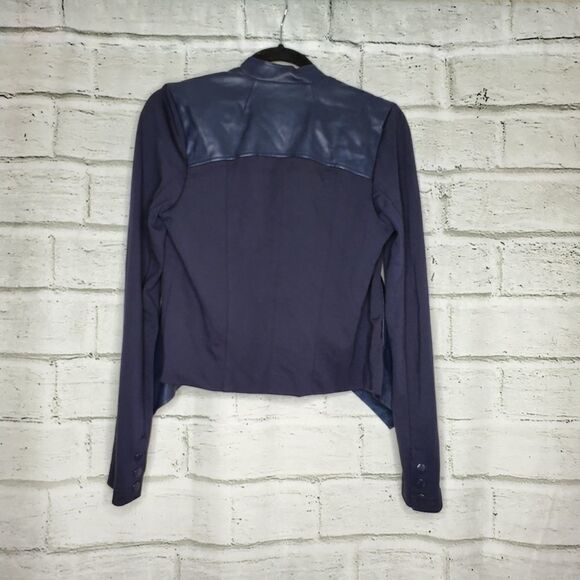 Kut from the Kloth Blue Draped Open Jacket - Picture 2 of 9